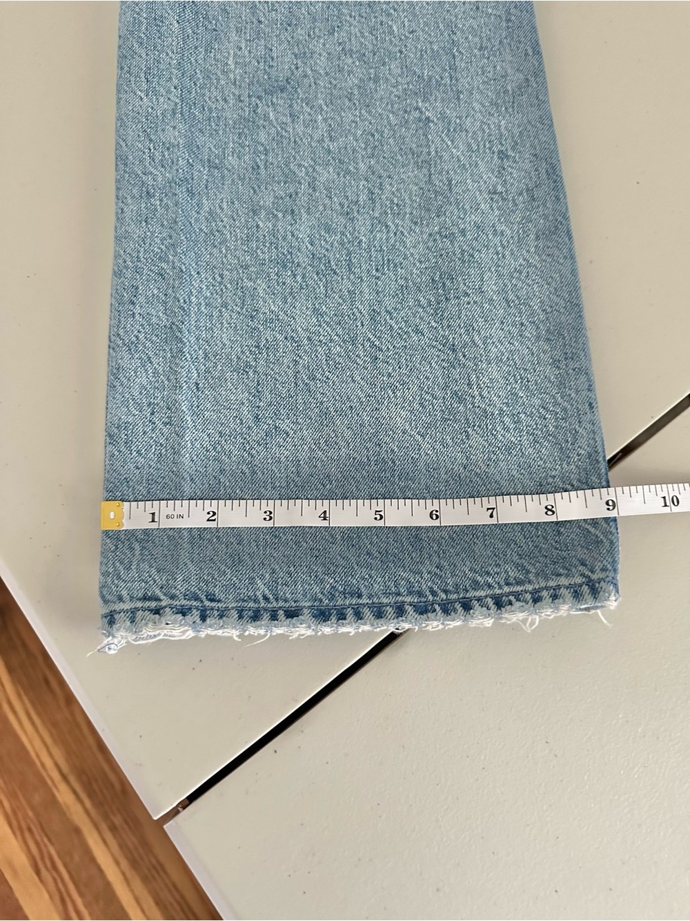 MOTHER The High Waisted Tunnel Vision Sneak Jeans The Other Side Size 24 Campus - Picture 9 of 9